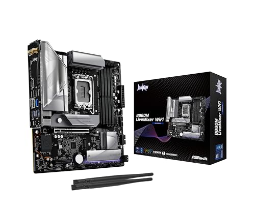 Image of ASRock B860M Live Mixer WiFi 6E Intel Core Ultra DDR5 8666 MHz 256GB M.2 LGA1851 B860 Micro ATX Motherboard Thunderbolt SATA3 6.0 Gb /s PCIe 5.0