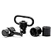 TRIROCK Sling Swivel 1.0 Inch with Push Button Quick Release Detachable and Sling Mount QD Loop Adapter 2 Sets Pack