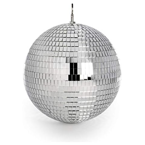 Mirror Disco Ball 30cm | Silver Glitter Ball | Hanging Disco Light | For Kids Parties & Gatherings | Lightweight Mirror Decoration | Pukkr Cover