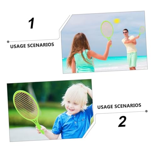 Raqueta de tenis ligera para niños color verde miniatura 3