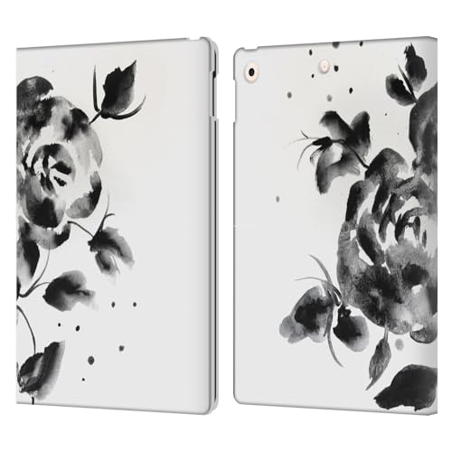 Étui portefeuille iPad 10.2 Mai Autumn en cuir noir avec fentes pour cartes