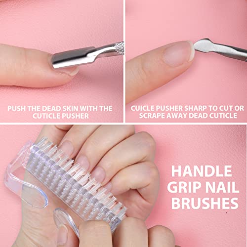 Nail File And Buffer,Teenitor Nail Care Kit With Nail File Buffer, Professional Manicure Nail File Block Buffer Polish, Cuticle Nippers, Cuticle Oil And Cuticle Pusher, Manicure Tools Kit #TOP6