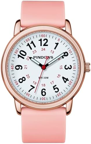 Findtime Orologio Per Infermieri E Medici - Impermeabile 5ATM, Quarzo Giapponese, Lancette Luminescenti, Cinturino Silicone 40 Mm - 3