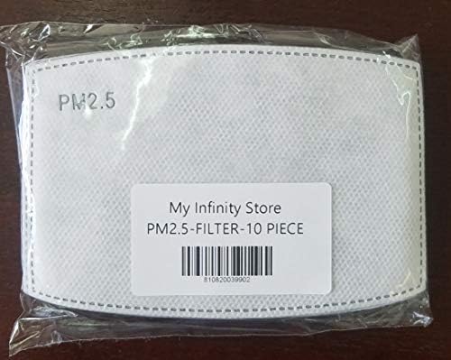 My Infinity Store 10 Pack of 5-Layers PM2.5 Activated Carbon Filter - Ship from Chicago, USA. Priority Shipping Available