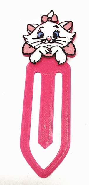 Marcador De Páginas para Livros Gatinha Marie 3D Presentes Criativos