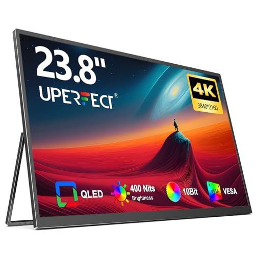 Amazon.co.jp: UPERFECT 23.8インチ 4K モバイルモニター QLED 3840