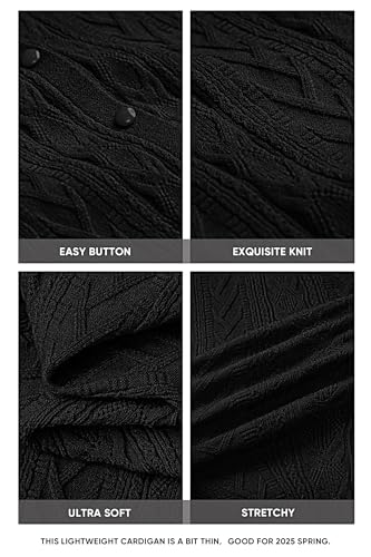 Arach&Cloz Women’s Cable Knit Fall Soft Lightweight Sweater Cardigans 20252