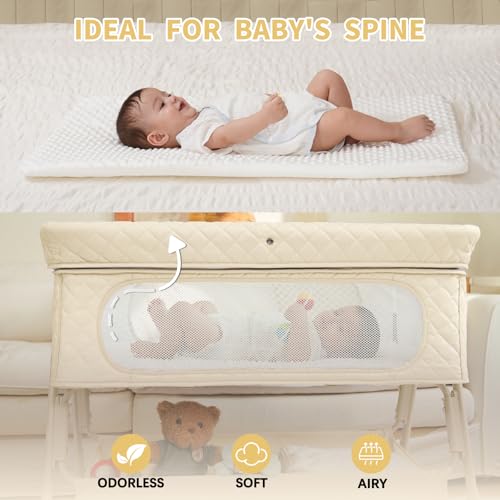 Baby Bedside Sleeper Bassinet, 4‑Height - image 6