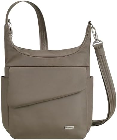 Travelon Anti-Theft Classic Messenger Bag, Nutmeg