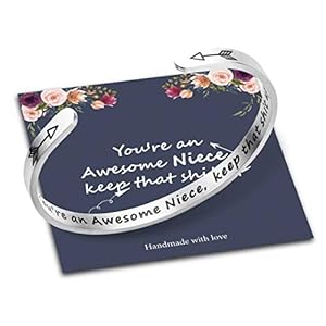 Armbanden voor vrouwen gepersonaliseerde geschenken, roestvrij staal gegraveerde grappige citaat inspirerende armband…