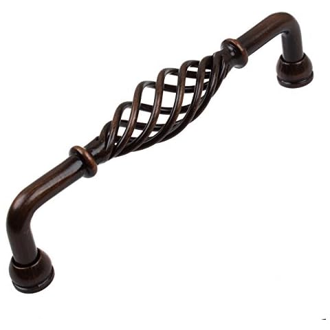 GlideRite Hardware 5" CC Fluted Birdcage Cabinet Pulls, Oil Rubbed Bronze 3212-128 Cover