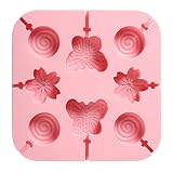 Material: silicona MUZITREE Tartas Accesorios para Hornear Fabricación de Dulces Máquina para Hacer piruletas Molde para piruletas Molde para Tartas Herramienta para Chocolate(1)
