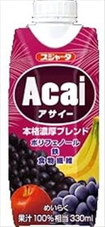 Amazon | ６本セット アサイー 本格濃厚ブレンド(プリズマ容器) 330ml紙パック スーパーフード アサイージュース | ノーブランド品 | 野菜ジュース・フルーツジュース 通販