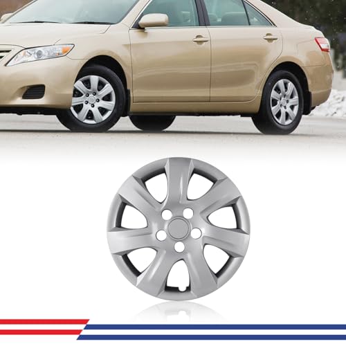 Winjet 1PC Replacement 16” Hubcaps for 2007 2008 2009 2010 2011 Toyota Camry/Toyota Hybrid Wheel Rim Covers,Heavy Duty PP Material Snap On Installation(16 Inch,Lacquer,1pc)