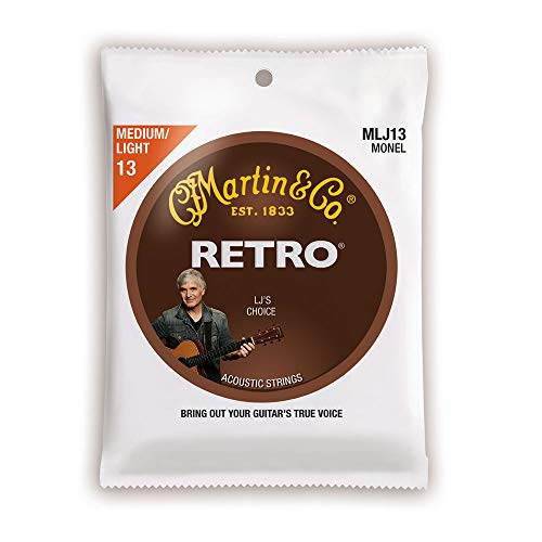 MARTIN MLJ13 Retro Acoustic Monel Nickel Medium Light LJ's Choice AR[XeBbNM^[×3Zbg