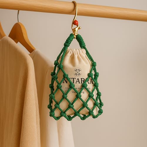 Image of Nytarra Luxury Closet Freshener Whispering Greens | Long Lasting Air Freshener for Closets, Drawers, Cupboards, Wardrobe, Hanging Closet Freshener Aroma Sachet | Free 5 ml Fragrance Refill