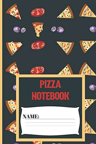 Pizza Notebook: Small funny composition notebook 120 pages (6 x 9 Inch). Shocked Pizza Blank lined notebook for Pizza lovers