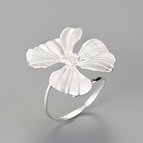 Anneau pour les femmes bague fleur ajustable style bohème chic