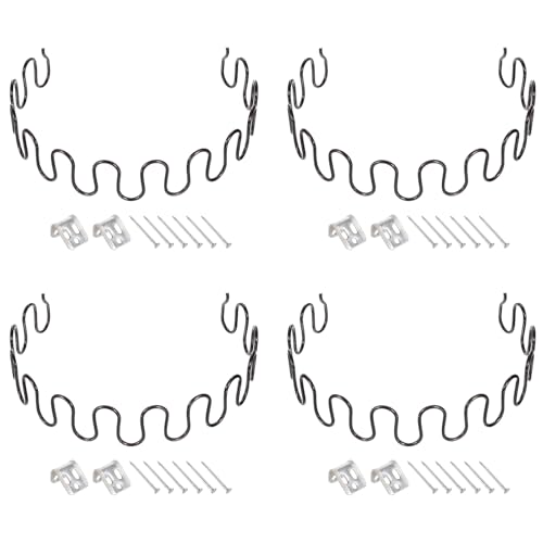 sourcing map Lot de 4 Kits de Remplacement de Ressorts d'Ameublement, 55 cm Kit de Réparation de Coussins Affaissés avec Clips et Clous pour Meubles Canapé...