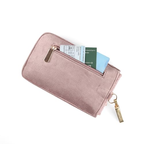 Image of J I ACCESSORIES Velvet Saree Clutch Mobile Pouch Waist Clip Ladies Purse Gift For Women
