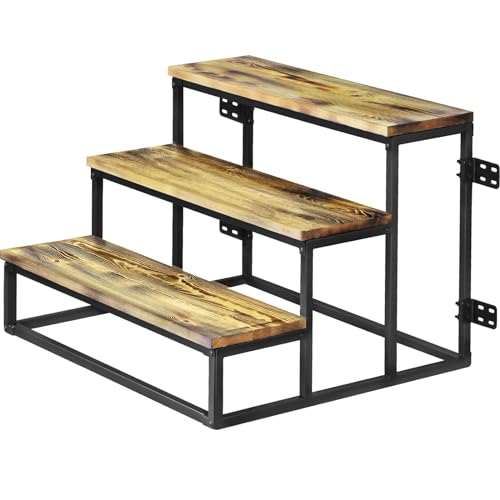 Lumil Garage Steps, Prefab Stairs for Permanent Installation, Not The Portable/Light Weight Alternatives, Hot Tub Stairs, Prefab Outdoor Wood Stairs for Home, Porch Steps