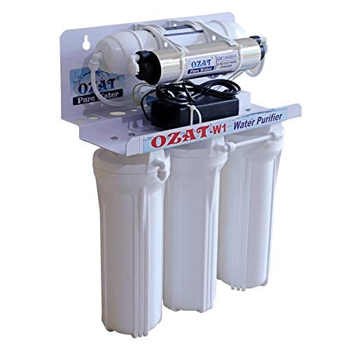 Ozat Pure Water 5-Stage UV Water Purifier | Electric | No RO | For Municipal Water | White | UV LED + Carbon + Sediment Filters view 2