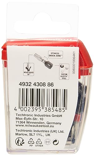 Milwaukee 4932430886 Shockwave impact duty Embout de vissage TX 30 25mm 25st - vue 3