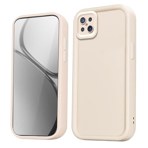 HAOYE Funda para OPPO Reno 4Z 5G (Reno4 Z),Silicona Carcasa Antigolpes con Bordes Elevados/Esquinas Reforzadas y Diseño Elegante - Blanco