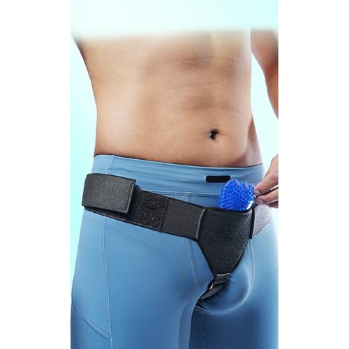 Faja para Hernia Abdominal para Hombre, Soporte Ajustable