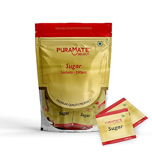 Puramate Select Sugar Sachet, 500gm (100 Sachets x 5gm) Amazon.in