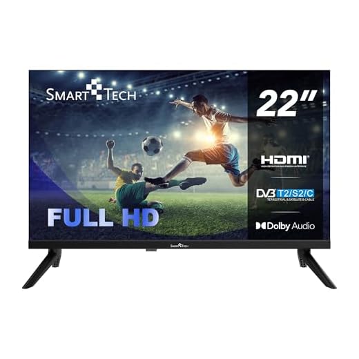 Smart Tech TV LED Full HD 22" (55 cm) 22FN01V, HDMI, USB, Résolution: 1920 * 1080, modèle 2024