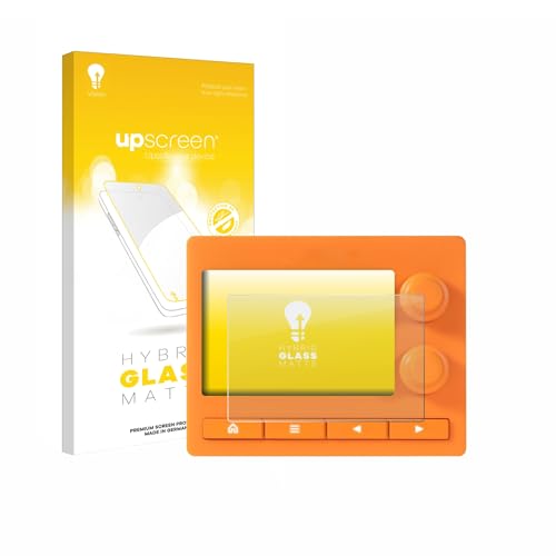 upscreen Matte Screen Protector Glass Film compatible with 1010 Music Nanobox Tangerine - Anti-Glare, Anti-Fingerprint, 9H Glass Protection