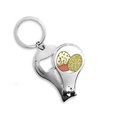 Easter Religion Festival Flower Egg Nail Nipper Ring Key Chain Bottle Opener Clipper