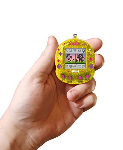 Top Secret Toys Giga Pets Compukitty & Starcat Electronic Virtual Pet Toy, 2 Pets 1 Device, New Glossy Housing Shell, Classic 90S Compukitty, 3D Pet Live In Motion #TOP3