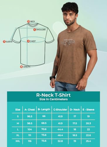 Image of Lux Nitro Men's Cloud Burst Printed Half Sleeve T-Shirt | Cotton Blend Round Neck Tee | Regular Fit Casual Wear