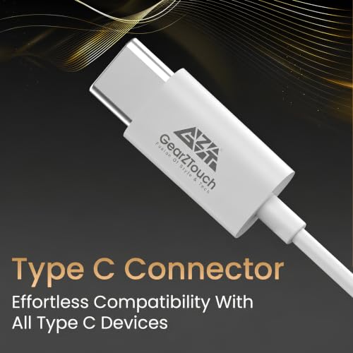 Image of C-SonyC TypeC Wired Earphone with Powerful HD Mic for Clear Sound, Deep Bass Sound, HD Calling, in-Line Volume Control & Noise Cancellation Compatible with only TypeC Jack in Mobiles- White
