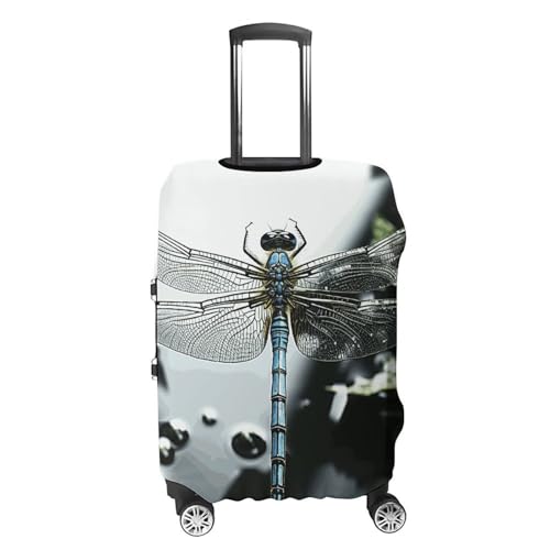 Travel Luggage Cover Elastic Suitcase Protector Anti-Scratch Washable Dragonfly Luggage Sleeve Tsa Approved Carry on Covers Baggage Cover Fits 18-32 Inch Luggages4