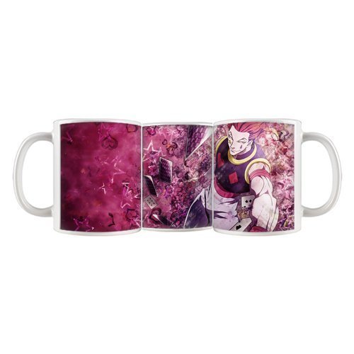 Mug Japanese Anime Hunter X Hunter Magician Hisoka Hyskoa 11 OZ White Mug 100% Ceramic Coffee/Tea White Cup