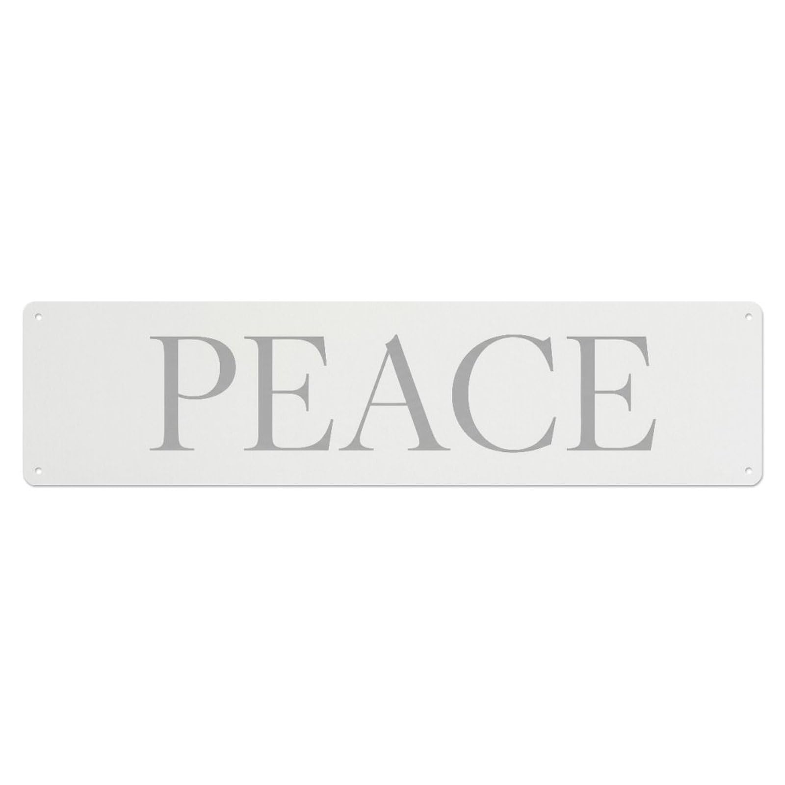 Fyrn Style Peace Scripture Positive Quote Metal Tin Sign