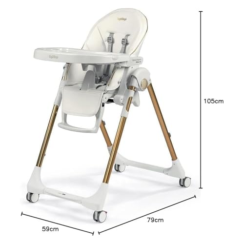 Seggiolone Primapappa Follow Me Sim Pelle Gold - 2