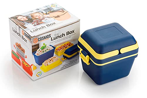 E-COSMOS Products Dieting Lunch Box Set | 3 Compartment Tiffin With Handle & Push Lock | Plastic Tiffin Box For Rs. 95 @ 26 %