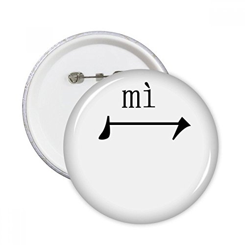 Badge chinois mi - Lot de 5 pins ronds XXL pour décoration de vêtements multicolore