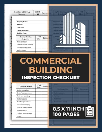 Commercial Building Inspection Checklist: Commercials Property Maintenance Journal| Buildings Safety Record Log Book | 100 Form image 2