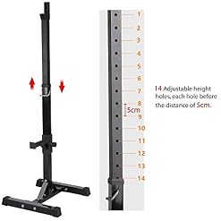 Yaheetech Rack Squat Repose Haltère Réglable 14 Niveaux Repose Barre Musculation Supports pour Haltères Longs à Disques… - Les Beatles, Paul McCartney, John Lennon, RIngo Starr, George Harrison Yaheetech Rack Squat Repose Haltère Réglable 14 Niveaux Repose Barre Musculation Supports pour Haltères Longs à Disques… – Image 4