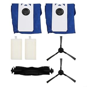 Total Replacement Kit for bObsweep For Dustin Robot Vacuum Cleaner Main Brush and Accessories (A)