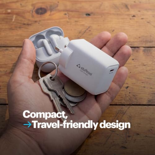 Image of Stuffcool Numen 65C, Smallest 65W GaN Charger with USB-C PD PPS, SFC 2.0 /3.0, AVS Compatible, 100W Type-C Cable Included, for MacBook Air, iPhone, Pixel & Samsung, Made in India