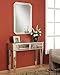 Powell Mirrored Silver Wood Console, 40