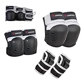 COMFORCE Adult Knee Pads Elbow Pads Wrist Guards 6 In 1 Protective Gear Set, Elbow Knee Pads for Skateboard, Scooter and Inline Skating, Rollerblading Riding Scooter Skating Skateboarding