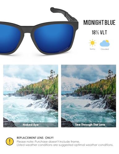 Image of BLAZERBUCK Anti-salt Polarized Replacement Lenses for Oakley Catalyst OO9272 Sunglass
