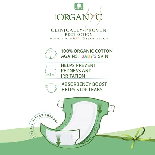Organyc 100% Certified Organic Cotton Baby Diaper Liner For Sensitive Skin thumb #1